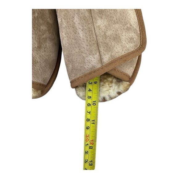 Hammacher Schlemmer adjustable open toe sheepskin slippers size L - Picture 5 of 7